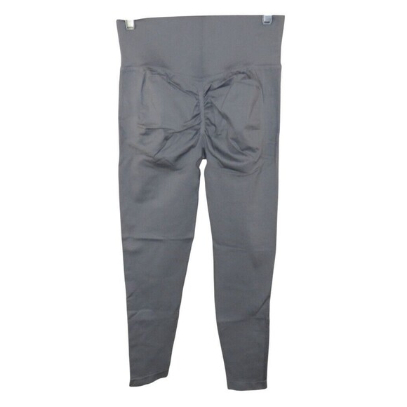 Halara Gray Scrunch Butt Side Ribbed High Waist Butt Lifting Leggings Sz Small - Picture 2 of 6